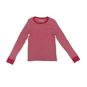 American Eagle Outfitters Red White Striped Long Sleeve Shirt Size Med Women’s